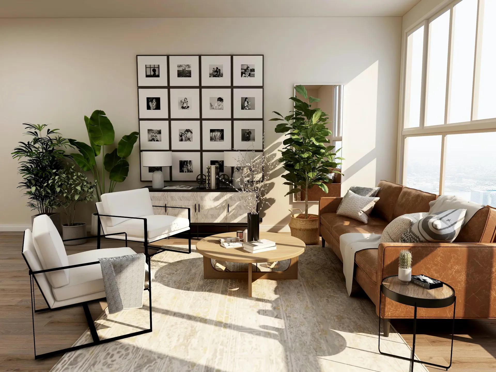 Desain Interior Living Room oleh Fiqleb Studio