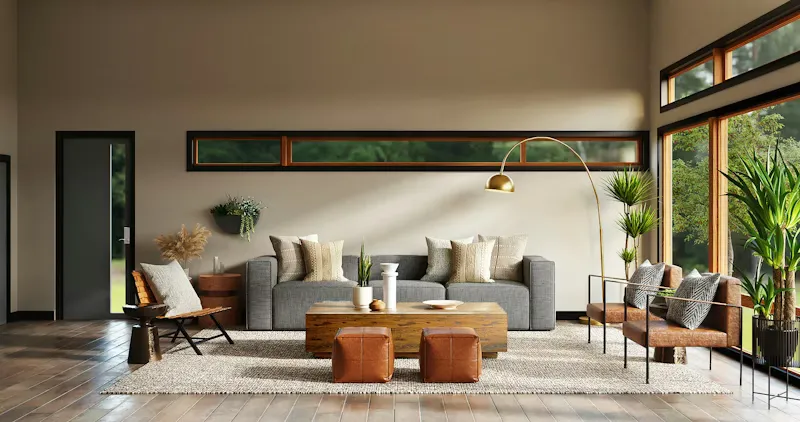 Desain Interior Ruang Tamu BSD oleh Fiqleb Studio